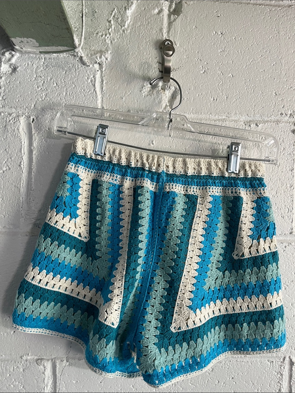 Rebellion Again Crochet Cropped Tank Top with Shorts- Juniors Small - Picture 7 of 7